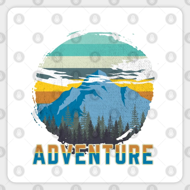 Adventure Awaits Sticker by PawkyBear